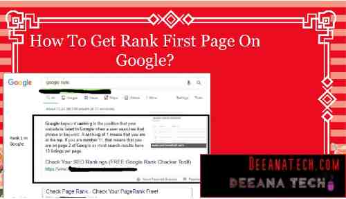 Rank 1st on google, How my website ranked first page of google