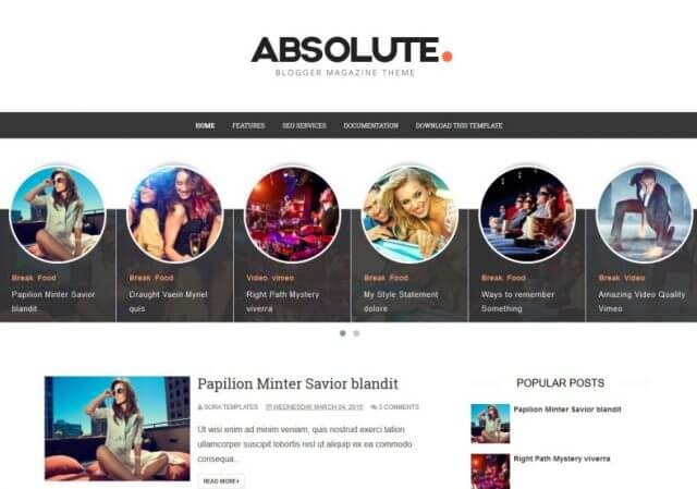 Absolute Blogger Template 2020- Deeanatech.com