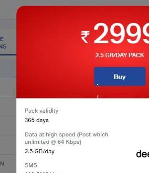 Reliance Jio's new recharge plan, 2.5 GB data daily and validity of one year