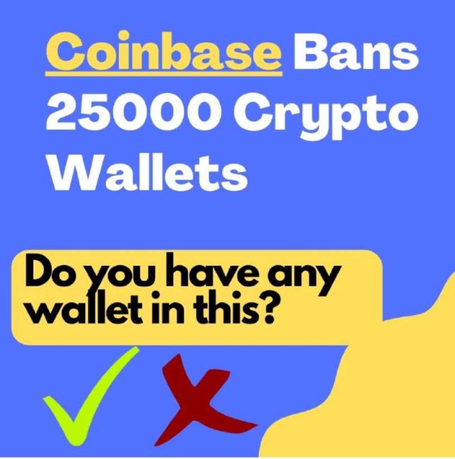 Coinbase Bans 25000 Crypto Wallets for Users from Russia